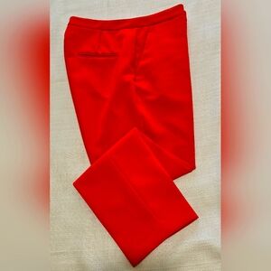 H&M Brand Women's Capri Suit Pants, Size 10, Color: Tomato Orange, Gently Used